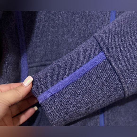 Girls The North Face Purple Fleece Lined Zippered Sweater Jacket.‎ Size XL (18). - Picture 3 of 7